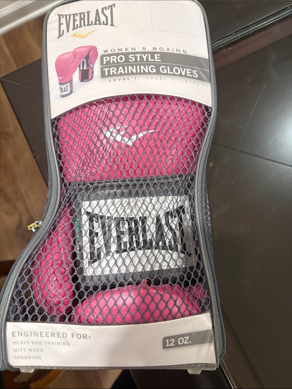Everlast Pink Women's Pro Style Training Boxing Gloves - 12 oz